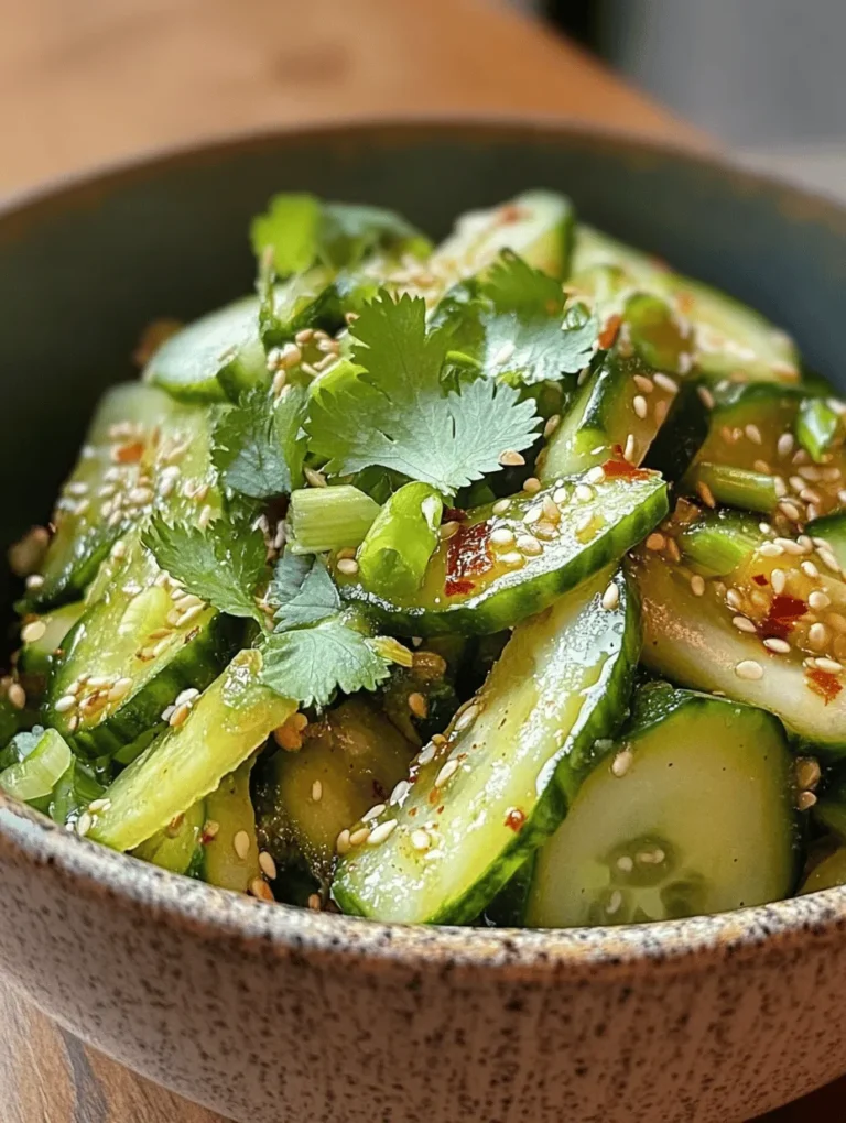 When it comes to salads, few dishes can rival the invigorating crunch of a well-prepared Asian cucumber salad. This delightful dish is not just a side; it's a celebration of flavor, texture, and cultural heritage. The Crunchy Asian Cucumber Salad is a perfect example of how simple ingredients can come together to create something extraordinary. With its fresh, crisp cucumbers paired with a tangy dressing, this salad is both refreshing and healthful, making it an ideal addition to any meal.