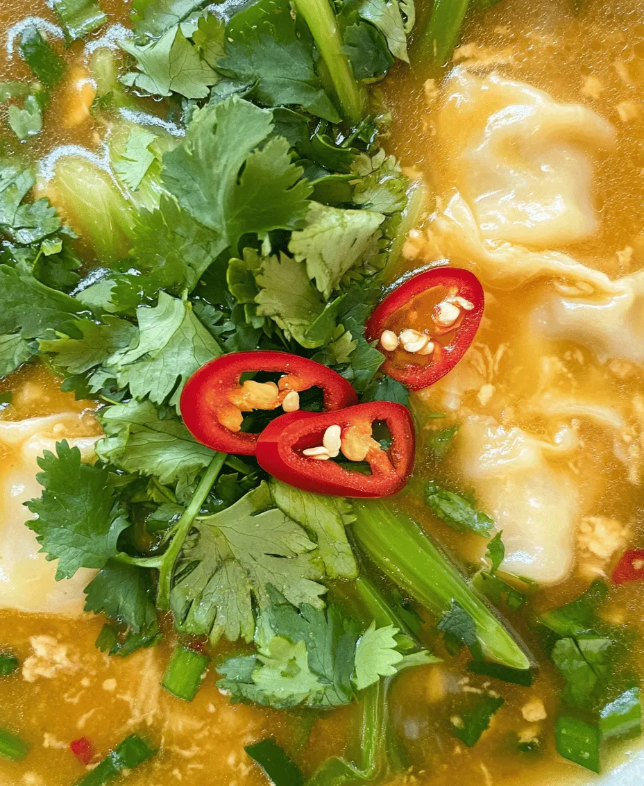 Dumpling soup is a beloved dish in various cultures, celebrated for its comforting qualities and the delightful interplay of flavors and textures that it offers. Whether enjoyed on a cold winter evening or shared among family during festive occasions, this authentic spicy dumpling soup stands out as a favorite for many. The dish encapsulates a harmonious blend of rich broth, tender dumplings, and vibrant vegetables, making it not only a meal but a warm embrace in a bowl.
