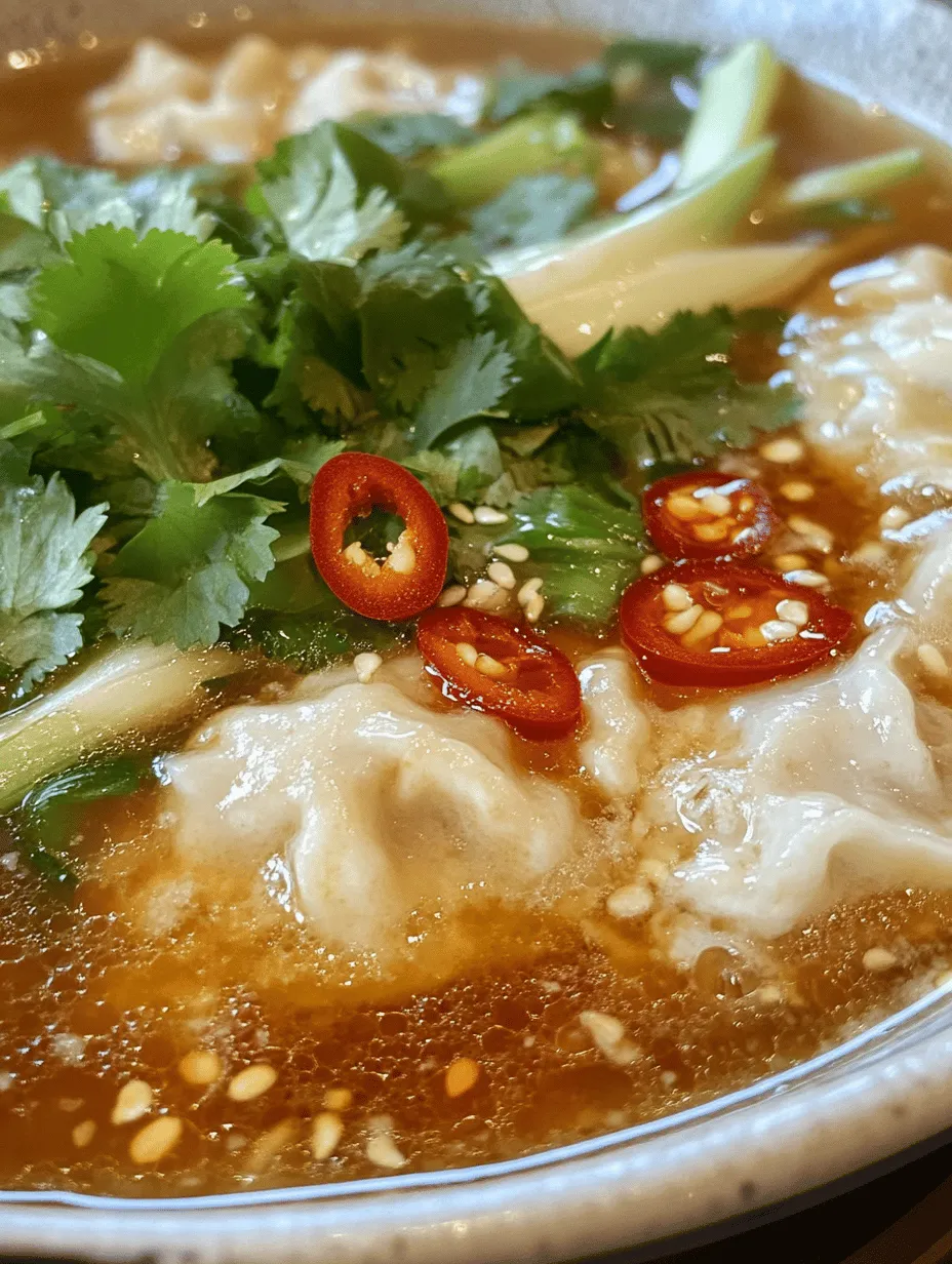 Dumpling soup is a beloved dish in various cultures, celebrated for its comforting qualities and the delightful interplay of flavors and textures that it offers. Whether enjoyed on a cold winter evening or shared among family during festive occasions, this authentic spicy dumpling soup stands out as a favorite for many. The dish encapsulates a harmonious blend of rich broth, tender dumplings, and vibrant vegetables, making it not only a meal but a warm embrace in a bowl.