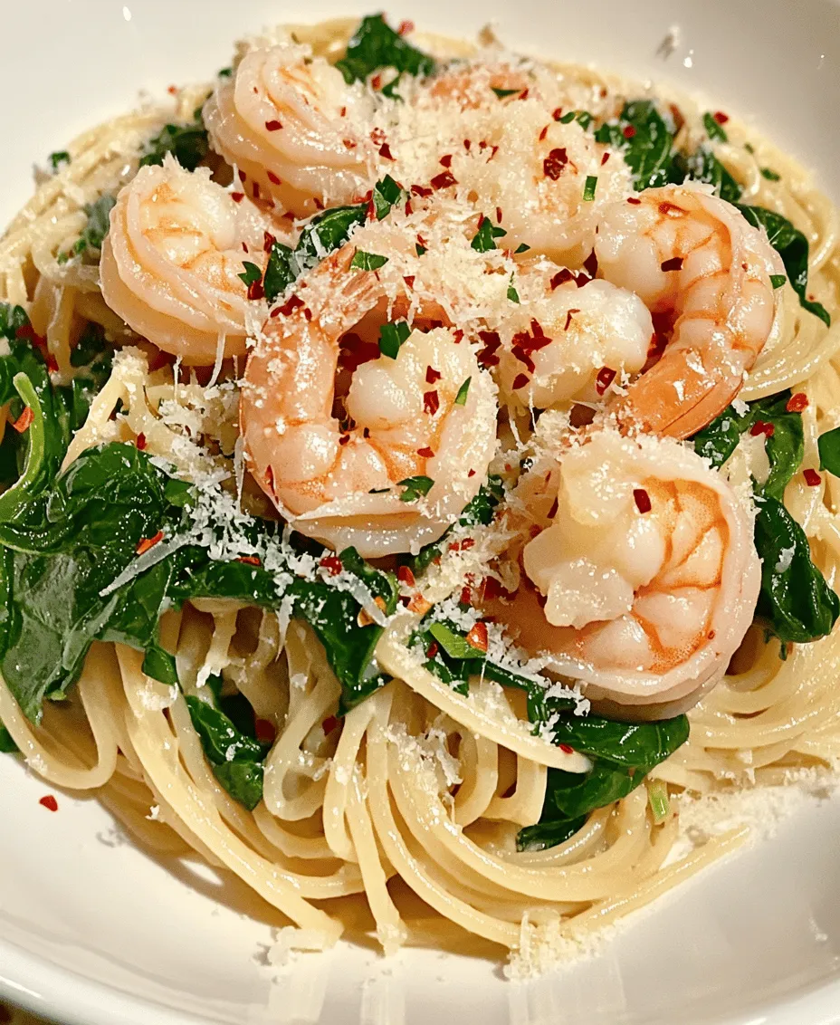 The flavor profile of Lemon Garlic Shrimp Pasta is truly a feast for the senses. The zesty brightness of lemon awakens the palate, while the garlic provides a savory depth that elevates the dish to a whole new level. Fresh spinach adds a pop of color and a subtle earthiness that perfectly balances the other flavors.