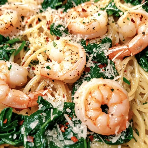 The flavor profile of Lemon Garlic Shrimp Pasta is truly a feast for the senses. The zesty brightness of lemon awakens the palate, while the garlic provides a savory depth that elevates the dish to a whole new level. Fresh spinach adds a pop of color and a subtle earthiness that perfectly balances the other flavors.