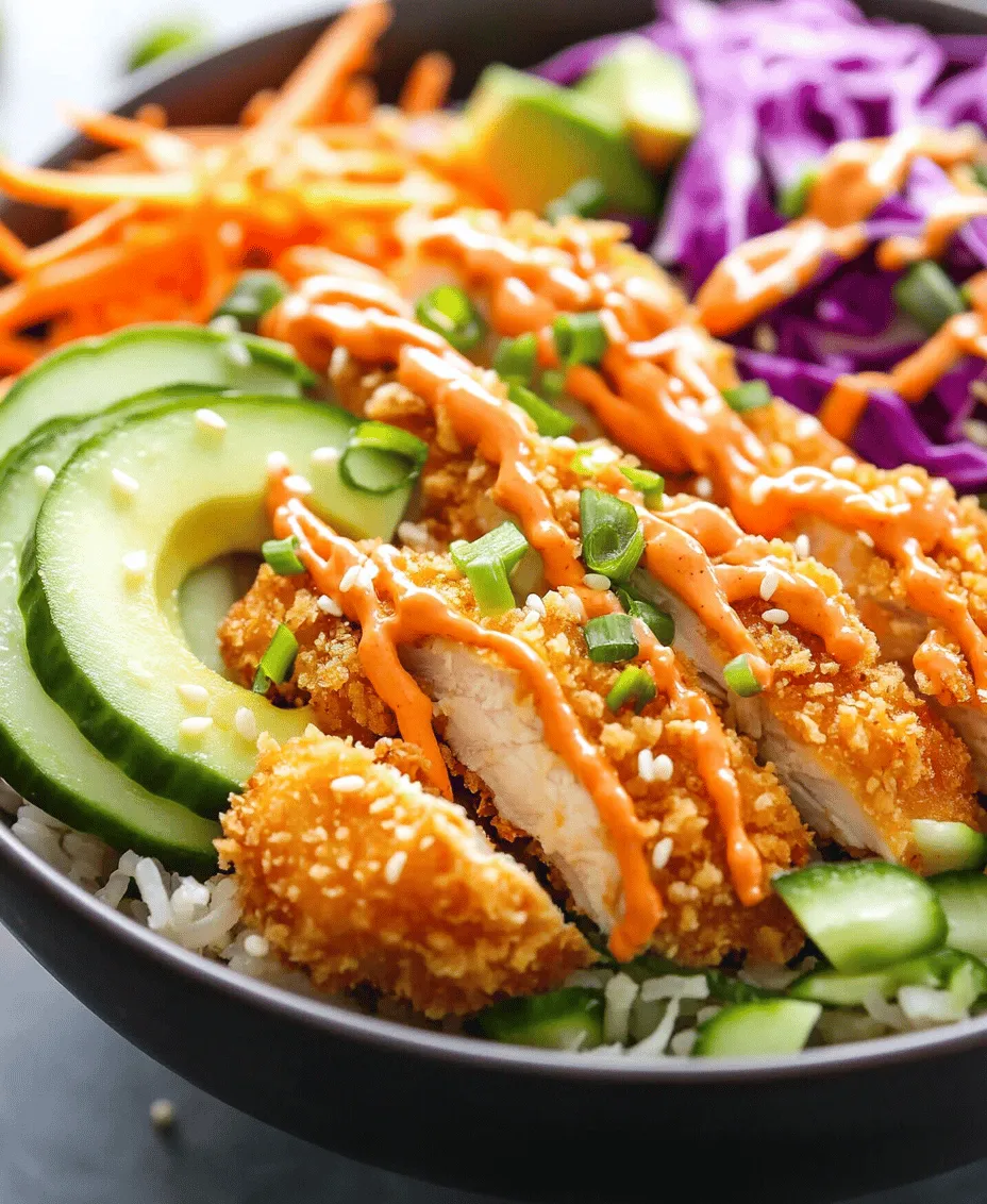 Bang Bang Chicken Bowls have quickly become a favorite among food enthusiasts and home cooks alike, merging the crispiness of fried chicken with an array of vibrant vegetables, all enveloped in a rich, creamy sauce. This dish is not only visually appealing but also tantalizingly delicious. The juxtaposition of textures—from the crunch of the chicken to the freshness of the vegetables—creates a satisfying meal that is both hearty and refreshing. The creamy Bang Bang sauce, with its sweet and spicy undertones, is the star of the show, elevating every bite and making it a hit on dinner tables and restaurant menus across the globe.