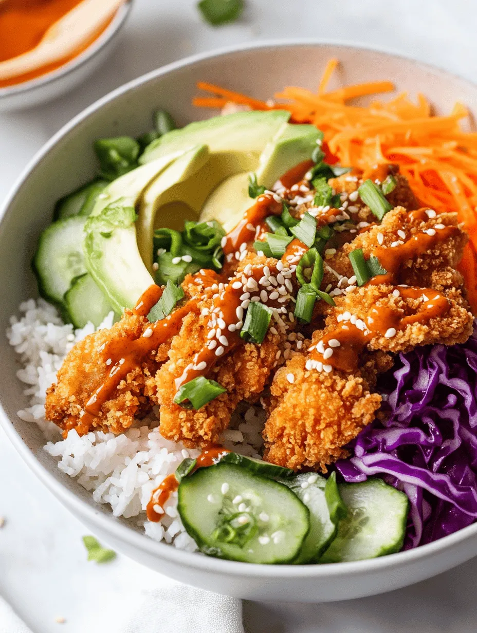 Bang Bang Chicken Bowls have quickly become a favorite among food enthusiasts and home cooks alike, merging the crispiness of fried chicken with an array of vibrant vegetables, all enveloped in a rich, creamy sauce. This dish is not only visually appealing but also tantalizingly delicious. The juxtaposition of textures—from the crunch of the chicken to the freshness of the vegetables—creates a satisfying meal that is both hearty and refreshing. The creamy Bang Bang sauce, with its sweet and spicy undertones, is the star of the show, elevating every bite and making it a hit on dinner tables and restaurant menus across the globe.