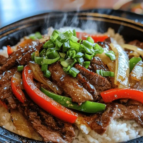 In the world of quick and delicious meals, few dishes can rival the vibrant flavors of Sizzling Pepper Steak with Onions. This mouthwatering stir-fry combines tender flank steak with fresh bell peppers, onions, and a savory sauce, making it a perfect choice for busy weeknights or special gatherings. The dish not only pleases the palate but also captures the essence of culinary cultures that emphasize bold flavors and quick cooking methods. Originating from Chinese cuisine, this recipe has gained popularity worldwide, adapting to various taste preferences while maintaining its core appeal. In this article, we will explore the ingredients, preparation techniques, and cultural significance of this beloved recipe, ensuring that you can recreate it in your kitchen with confidence.