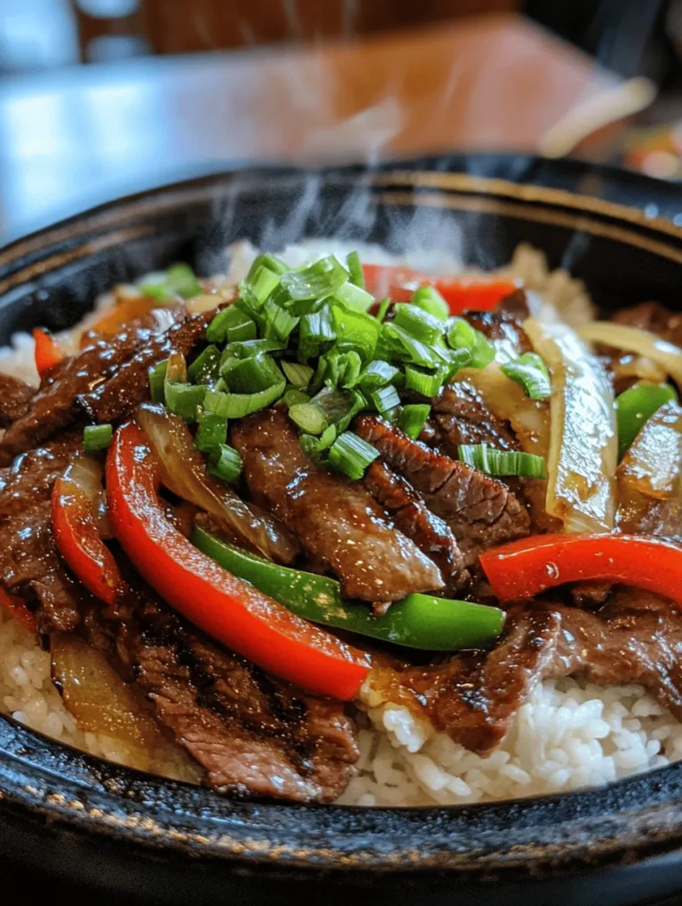 In the world of quick and delicious meals, few dishes can rival the vibrant flavors of Sizzling Pepper Steak with Onions. This mouthwatering stir-fry combines tender flank steak with fresh bell peppers, onions, and a savory sauce, making it a perfect choice for busy weeknights or special gatherings. The dish not only pleases the palate but also captures the essence of culinary cultures that emphasize bold flavors and quick cooking methods. Originating from Chinese cuisine, this recipe has gained popularity worldwide, adapting to various taste preferences while maintaining its core appeal. In this article, we will explore the ingredients, preparation techniques, and cultural significance of this beloved recipe, ensuring that you can recreate it in your kitchen with confidence.