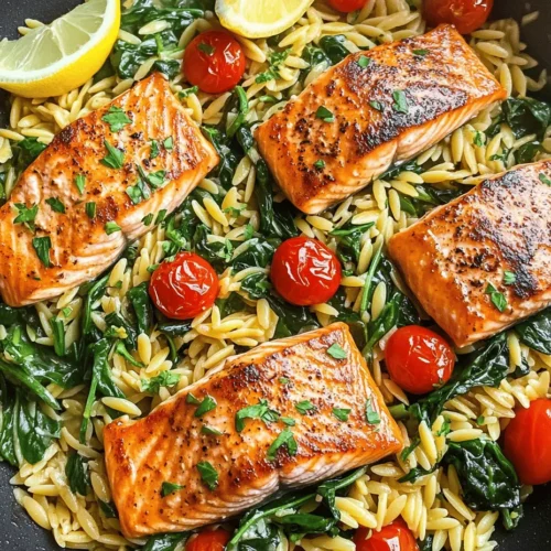 In today's fast-paced world, the popularity of one-skillet meals has surged, offering home cooks a convenient solution to prepare delicious dinners without the hassle of extensive cleanup. These dishes not only save time but also allow for a harmonious blending of flavors, making them a go-to choice for busy weeknight dinners. One such delightful recipe is One Skillet Salmon with Lemon Orzo, a dish that brings together the rich flavors of salmon and the light, citrusy notes of lemon-infused orzo.