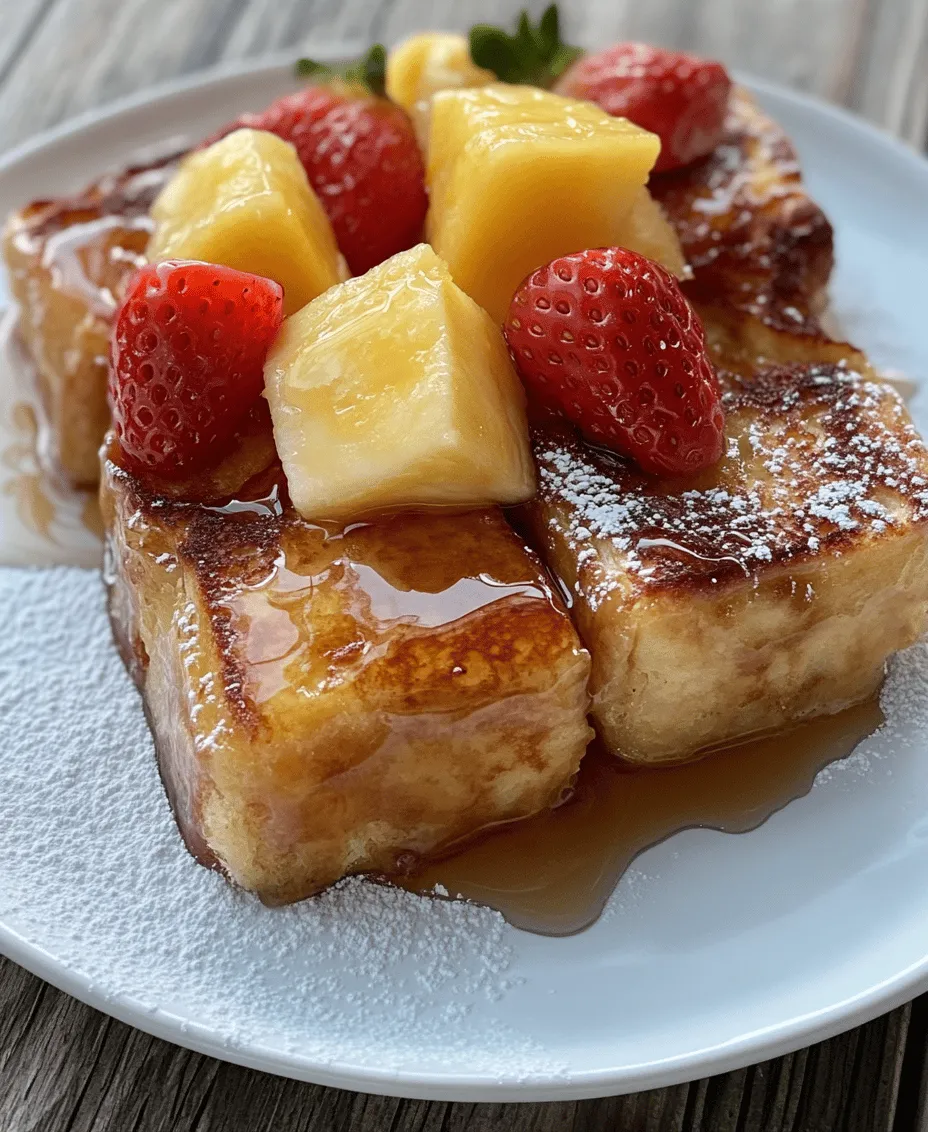 Imagine waking up to the sweet aroma of freshly made French toast, the kind that takes your taste buds on a mini-vacation to the tropical shores of Hawaii. Aloha Hawaiian Roll French Toast is not just a breakfast dish; it's an experience, a delightful blend of flavors and textures that transforms a classic recipe into something extraordinary. Utilizing soft, fluffy Hawaiian rolls, this dish elevates the traditional French toast into a sweet and indulgent treat that’s perfect for brunch or a leisurely breakfast.
