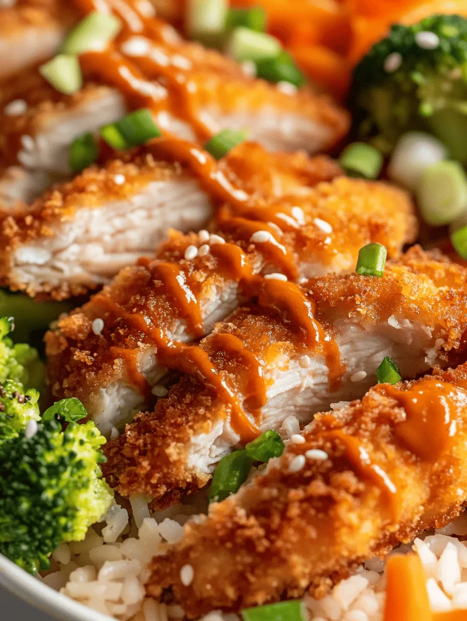 When it comes to the protein in your Bang Bang Chicken Bowl, boneless, skinless chicken thighs are the star of the show. Unlike chicken breasts, which can often be dry and lack flavor, chicken thighs are known for their juiciness and rich taste. The higher fat content in thighs contributes to a more succulent texture, making them perfect for achieving that crispy coating while remaining tender on the inside.