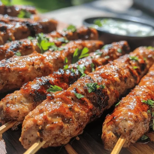 Skewers have long been a favorite in culinary traditions across the globe, from the Middle Eastern kebabs to the vibrant satays of Southeast Asia. Their versatility is unmatched, allowing cooks to experiment with various meats, vegetables, and spices, all while offering an engaging dining experience. One delightful variation that has gained popularity is the Spicy Garlic Chicken Sausage Skewers. This recipe presents a delicious twist on traditional sausage dishes and is perfect for those looking to elevate their grilling game.