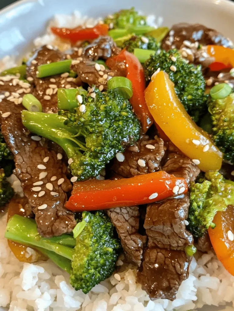 To achieve the perfect Savory Beef & Broccoli Delight, it's crucial to understand the role of each ingredient in the dish. From the choice of beef to the sauces that create depth of flavor, each element contributes to the overall appeal.