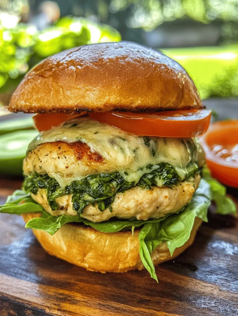 The Cheesy Spinach Stuffed Chicken Burger combines the lean, tender qualities of ground chicken with the rich flavors of creamy white cheddar cheese and the vibrant, nutrient-packed goodness of fresh spinach. This combination creates a burger that is not only satisfying but also bursting with flavor and nutrition. If you’re looking for a meal that’s quick to prepare yet impressive enough for a family dinner or a weekend barbecue, this recipe is the perfect choice.