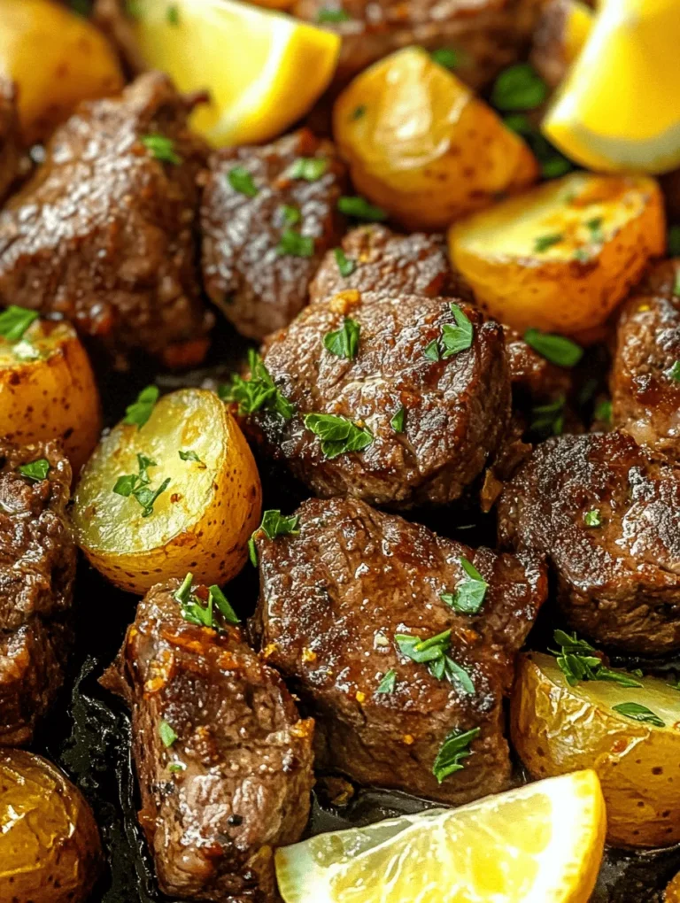 When it comes to comfort food that also impresses, few dishes can rival the rich, satisfying flavors of Garlic Butter Steak Bites and Potatoes. This recipe encapsulates the essence of a cozy dinner while adding a touch of sophistication that makes it suitable for any occasion. Imagine tender pieces of steak, perfectly seared and coated in a luscious garlic butter sauce, paired with crispy, golden-brown baby potatoes. This dish is not only a feast for the taste buds but a visual delight as well.