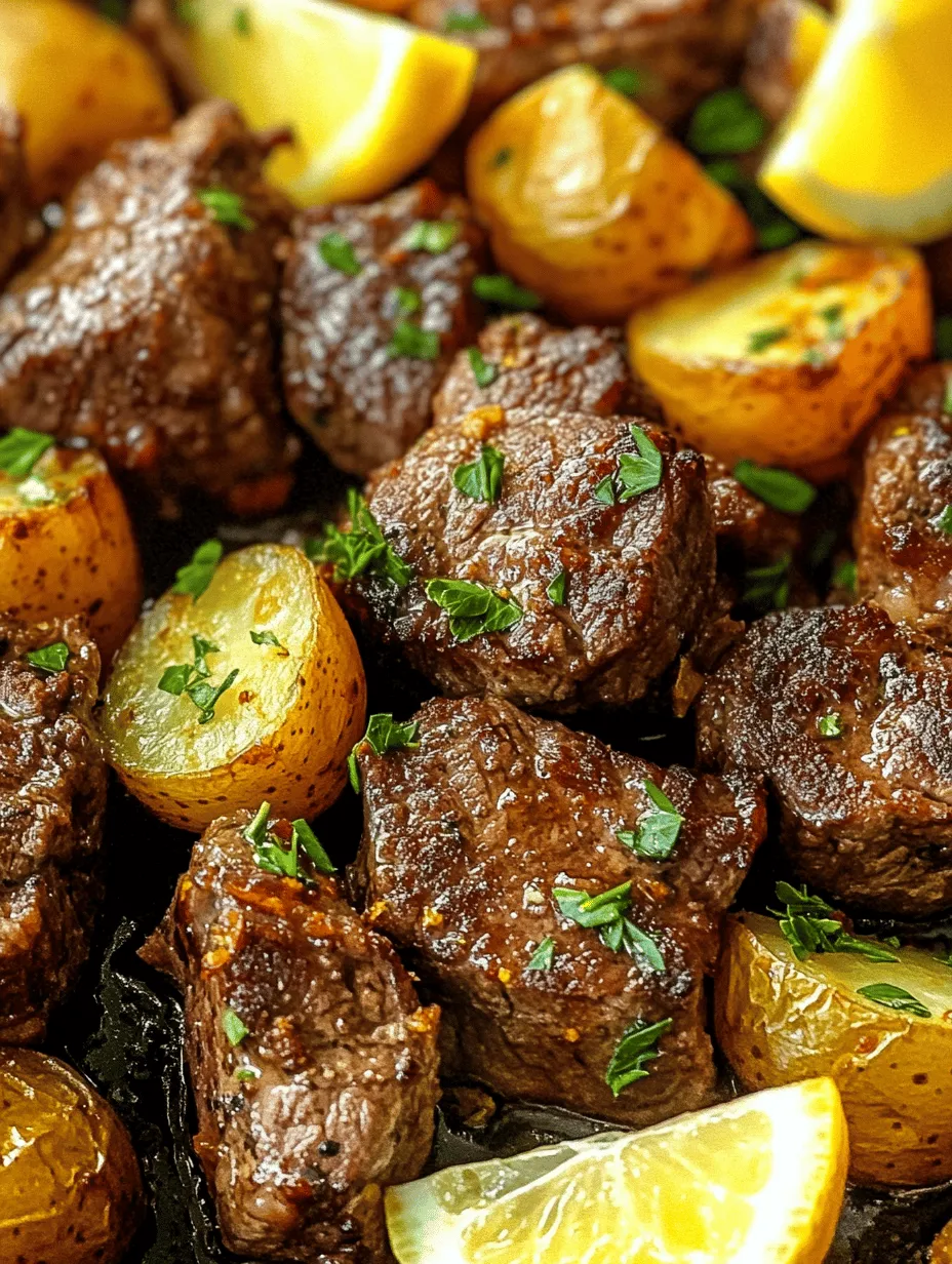 When it comes to comfort food that also impresses, few dishes can rival the rich, satisfying flavors of Garlic Butter Steak Bites and Potatoes. This recipe encapsulates the essence of a cozy dinner while adding a touch of sophistication that makes it suitable for any occasion. Imagine tender pieces of steak, perfectly seared and coated in a luscious garlic butter sauce, paired with crispy, golden-brown baby potatoes. This dish is not only a feast for the taste buds but a visual delight as well.