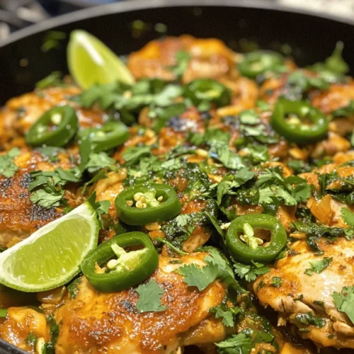 If you're a fan of bold flavors and a little kick in your meals, then the Spicy Jalapeno Chicken is a dish crafted just for you. This vibrant recipe combines tender chicken thighs with the fiery zing of fresh jalapenos, creating a culinary experience that tantalizes the taste buds and leaves a lasting impression. Perfect for spice lovers, this dish not only satisfies your craving for heat but also showcases a versatility that makes it suitable for various occasions, whether it’s a casual weeknight dinner, a festive gathering, or even a backyard barbecue.