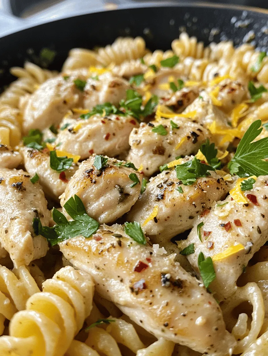Looking for a dish that perfectly marries comfort with sophistication? Look no further than Creamy Garlic Butter Chicken & Rotini in Parmesan Sauce. This delightful pasta dish is a culinary hug, featuring tender chicken enveloped in a rich, creamy sauce that clings to the rotini, making every bite a flavorful experience. The marriage of garlic and butter with a touch of Parmesan creates a taste sensation that is at once indulgent and satisfying.