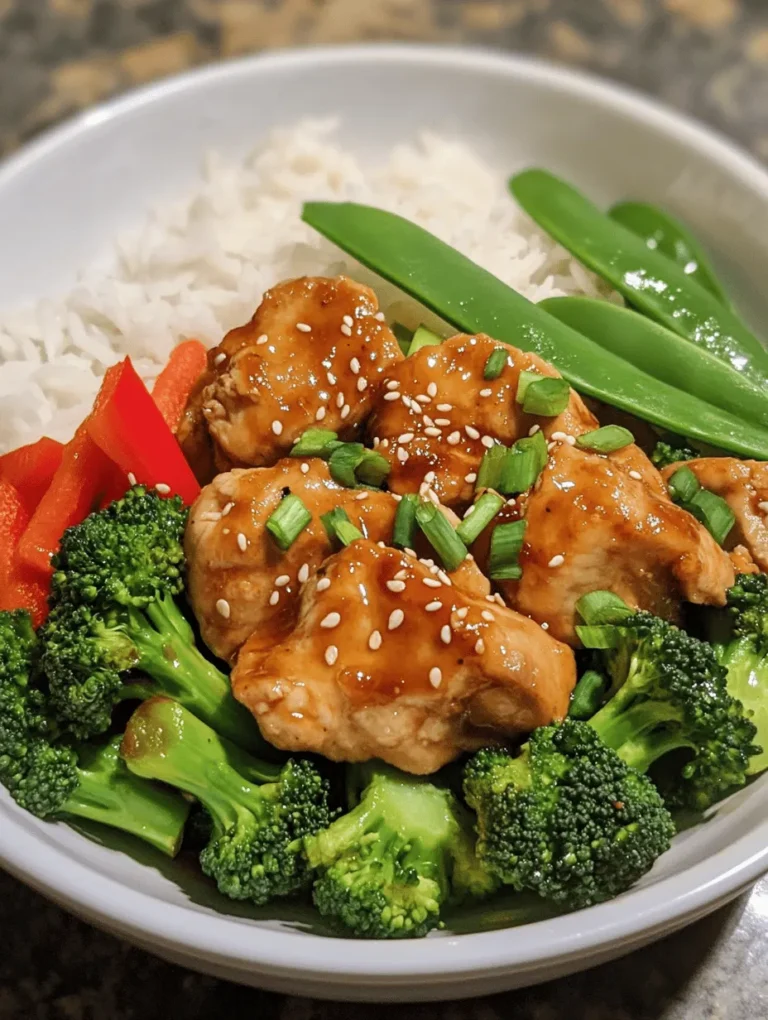 The Sweet & Savory Teriyaki Chicken Rice Bowl is a delightful culinary creation that beautifully combines vibrant flavors and textures into a single satisfying dish. Originating from Japan, teriyaki chicken has transcended its cultural boundaries, becoming a beloved staple in various cuisines around the world. This dish celebrates the harmonious balance between sweet and savory elements, making it a hit among both adults and children.