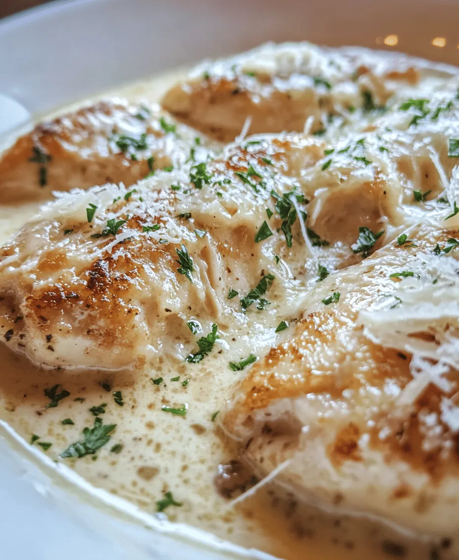 Creamy Garlic Chicken has become a beloved staple in many households, and for good reason. The origins of this dish can be traced to classic Italian cooking, where creamy sauces are often used to complement meats and pasta. Over the years, the recipe has evolved and adapted to various culinary traditions, becoming a favorite in both casual family dinners and elegant dinner parties. The beauty of Creamy Garlic Chicken lies in its simplicity; it requires only a handful of ingredients, yet delivers a flavor profile that is both complex and satisfying.