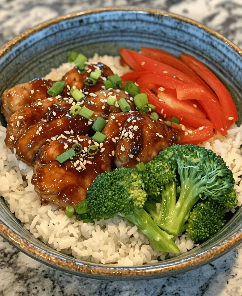 The Teriyaki Chicken Rice Bowl is a delightful staple in Japanese cuisine that has gained worldwide popularity for its harmonious blend of flavors and textures. This dish features succulent chicken glazed in a sweet and savory teriyaki sauce, served atop a bed of fluffy jasmine rice and complemented by vibrant vegetables. With its colorful presentation and satisfying taste, the Teriyaki Chicken Rice Bowl is not only a feast for the eyes but also a nourishing meal that can easily be prepared at home.