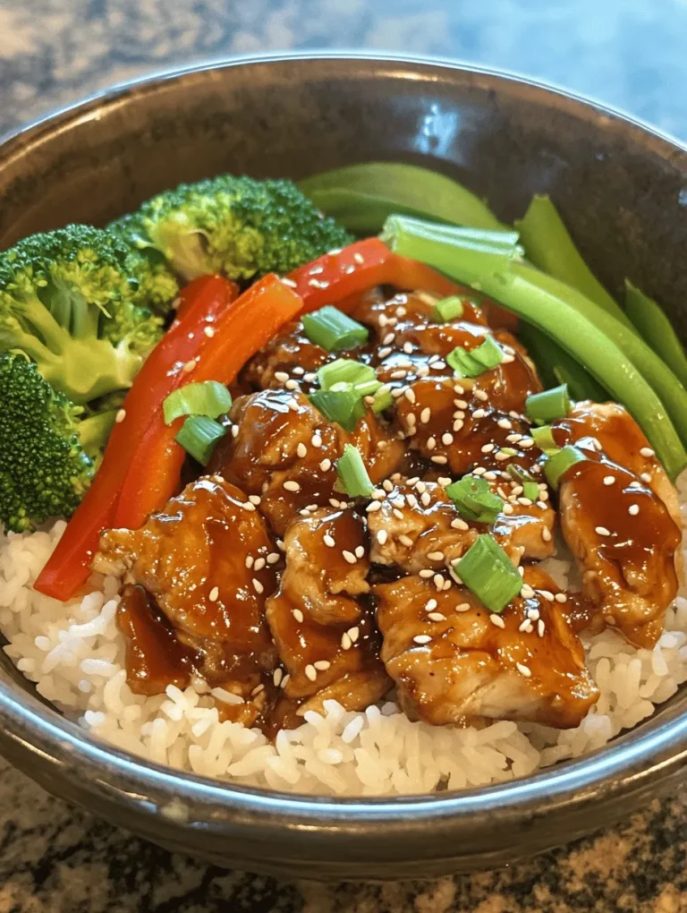 The Teriyaki Chicken Rice Bowl is a delightful staple in Japanese cuisine that has gained worldwide popularity for its harmonious blend of flavors and textures. This dish features succulent chicken glazed in a sweet and savory teriyaki sauce, served atop a bed of fluffy jasmine rice and complemented by vibrant vegetables. With its colorful presentation and satisfying taste, the Teriyaki Chicken Rice Bowl is not only a feast for the eyes but also a nourishing meal that can easily be prepared at home.