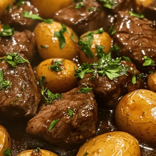 In the world of home cooking, few meals can rival the convenience and satisfaction of a one-pan dish. Enter the Sizzling Garlic Butter Steak & Potatoes Skillet, a culinary masterpiece that marries hearty steak with tender potatoes in a buttery, garlicky sauce. This dish not only saves time but also delivers an explosion of flavors that are sure to tantalize your taste buds. Whether you're navigating a busy weeknight or planning a special family gathering, this skillet meal strikes the perfect balance between protein and carbohydrates, making it a versatile and appealing choice for any occasion.