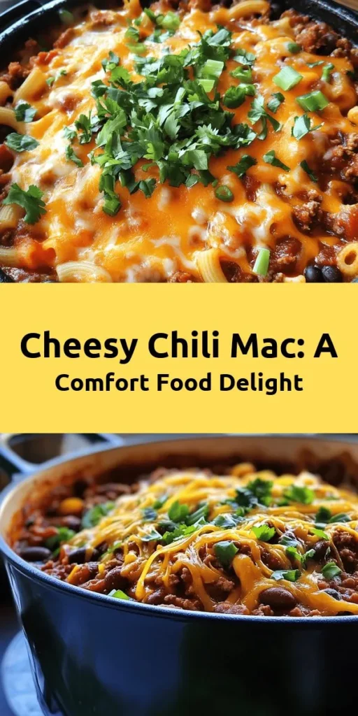 Get ready for a cozy meal with this Chili Mac Extravaganza! This hearty dish combines ground beef or turkey, kidney and black beans, and elbow macaroni in a savory blend of spices. Ready in just 30 minutes, it’s perfect for busy weeknights. Top it off with melted cheddar cheese and fresh cilantro or green onions for an extra burst of flavor. Whether you’re feeding a crowd or just yourself, this recipe is sure to satisfy!