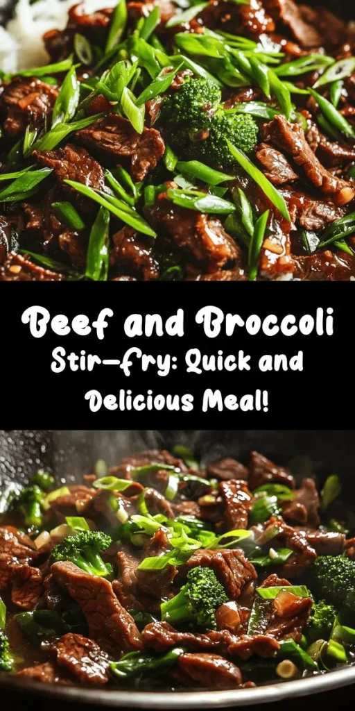 Savor the delicious flavors of Stir-Fried Harmony: Beef & Broccoli Bliss! This easy recipe features tender beef flank steak and vibrant broccoli florets, all coated in a savory sauce that combines soy sauce, oyster sauce, and fresh garlic and ginger. Ready in just 30 minutes, it's perfect for a weeknight dinner. Serve it over steamed rice or noodles for a satisfying meal. Get ready to impress your family with this quick and tasty dish!