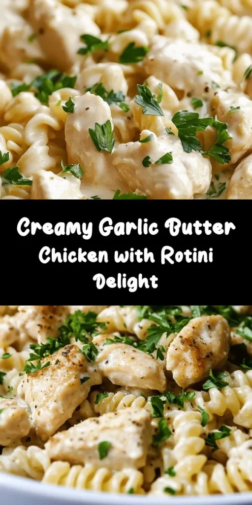Indulge in a deliciously creamy garlic butter chicken and rotini dish that will impress your family and friends! This easy recipe features tender chicken, rotini pasta, and a rich Parmesan sauce, all ready in just 35 minutes. With simple ingredients like garlic, chicken broth, and fresh herbs, you’ll create a satisfying meal that’s bursting with flavor. Perfect for a weeknight dinner or special occasion, this dish is sure to become a favorite. Enjoy every bite!