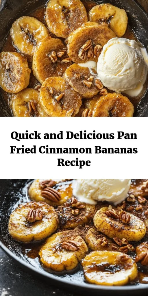 Indulge in the warm sweetness of heavenly pan-fried cinnamon bananas! This easy recipe brings together ripe bananas, butter, brown sugar, and just the right amount of cinnamon for a delicious treat. Perfect for breakfast or dessert, these caramelized bananas can be topped with nuts, coconut, or a scoop of ice cream for extra decadence. Ready in just 15 minutes, this simple dish will quickly become a favorite. Try it out and enjoy a delightful taste experience!