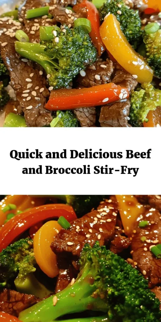 Enjoy a delicious and nutritious meal with this Savory Beef & Broccoli Delight! This quick and easy recipe features tender flank steak marinated to perfection, vibrant broccoli and bell peppers, and a flavorful sauce that’s sure to impress. In just 30 minutes, you can have a mouthwatering dish served over fluffy jasmine rice. Perfect for busy weeknights or any gathering, this meal will satisfy both your taste buds and your hunger!