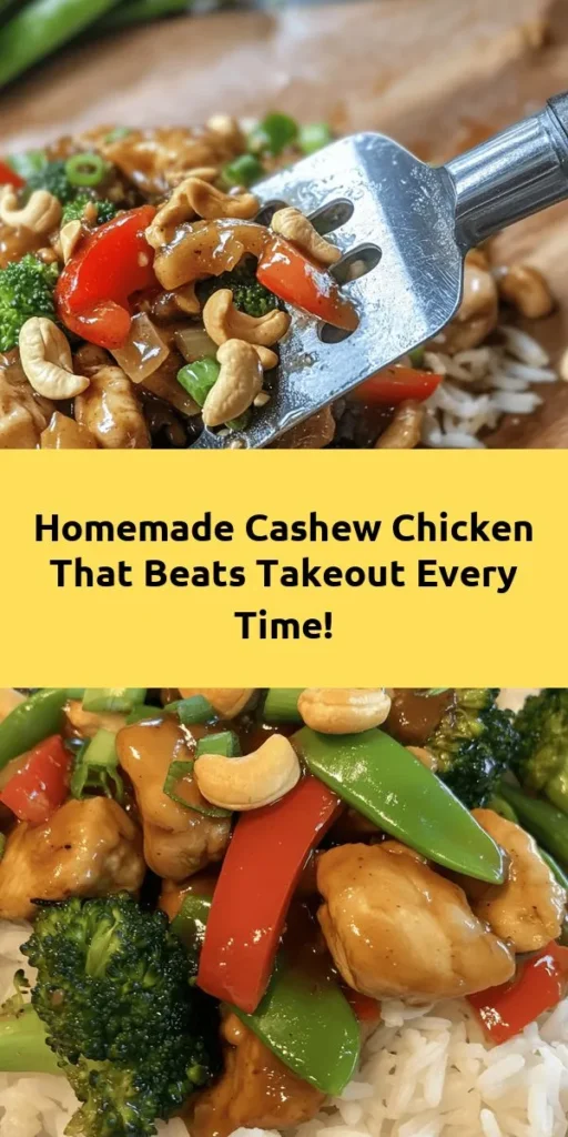 Craving a delightful meal that’s better than takeout? Try this easy and flavorful Better-Than-Takeout Cashew Chicken recipe! Made with tender chicken, crunchy vegetables, and roasted cashews, it’s a complete dish served over fluffy jasmine rice. With a savory sauce made from soy, oyster, and hoisin sauces, each bite is packed with flavor. Perfect for a quick weeknight dinner, this dish will satisfy your cravings and impress your family!