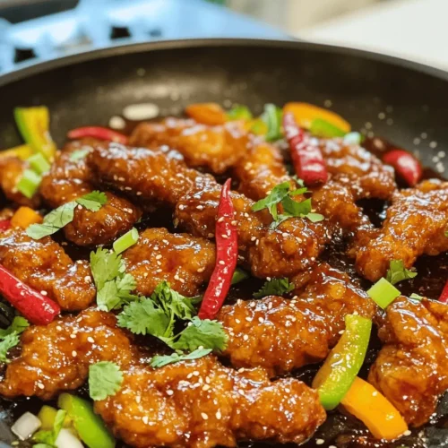 At the heart of Crispy Chilli Beef is beef sirloin, a cut that is celebrated for its tenderness and flavor. Sirloin is particularly well-suited for this dish due to its ideal fat content, which allows it to remain juicy even after frying. It provides a rich, meaty flavor that pairs beautifully with the spicy and tangy elements of the sauce.