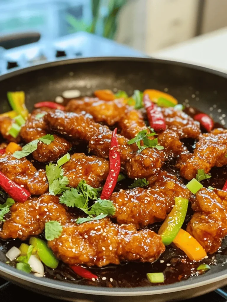 At the heart of Crispy Chilli Beef is beef sirloin, a cut that is celebrated for its tenderness and flavor. Sirloin is particularly well-suited for this dish due to its ideal fat content, which allows it to remain juicy even after frying. It provides a rich, meaty flavor that pairs beautifully with the spicy and tangy elements of the sauce.