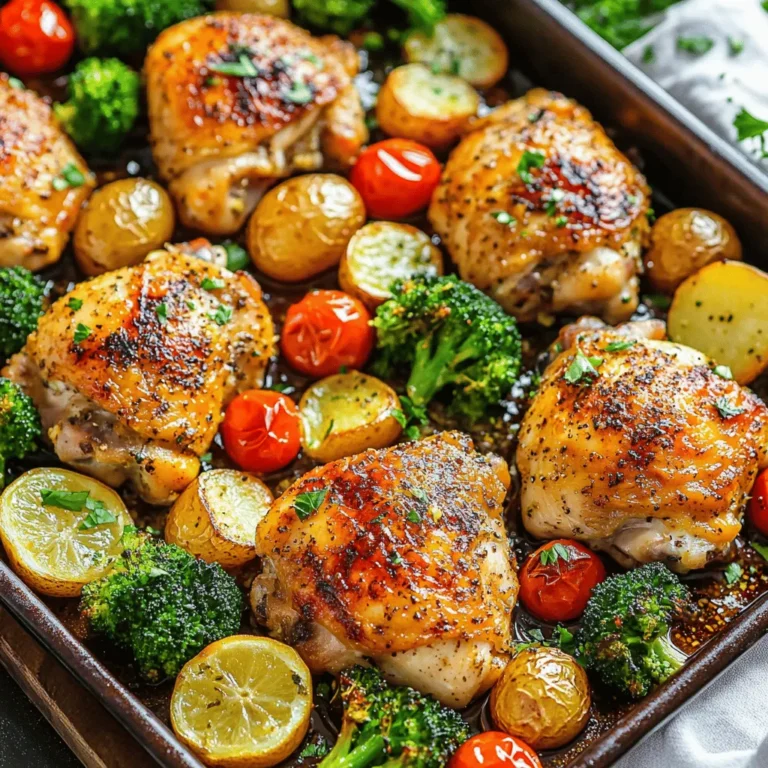 In a fast-paced world where time is often of the essence, the allure of quick, delicious, and healthy meals is undeniable. One-Pan Lemon Garlic Chicken & Veggies is the perfect solution for busy weeknights, combining zesty flavors with minimal cleanup. This recipe not only tantalizes your taste buds but also provides a balanced meal packed with protein and nutrients. The combination of succulent chicken, vibrant vegetables, and aromatic herbs makes this dish a household favorite. In this article, we will explore the intricacies of this delightful dish, from its vibrant ingredients to the step-by-step cooking process, ensuring that you can recreate it with confidence in your own kitchen.
