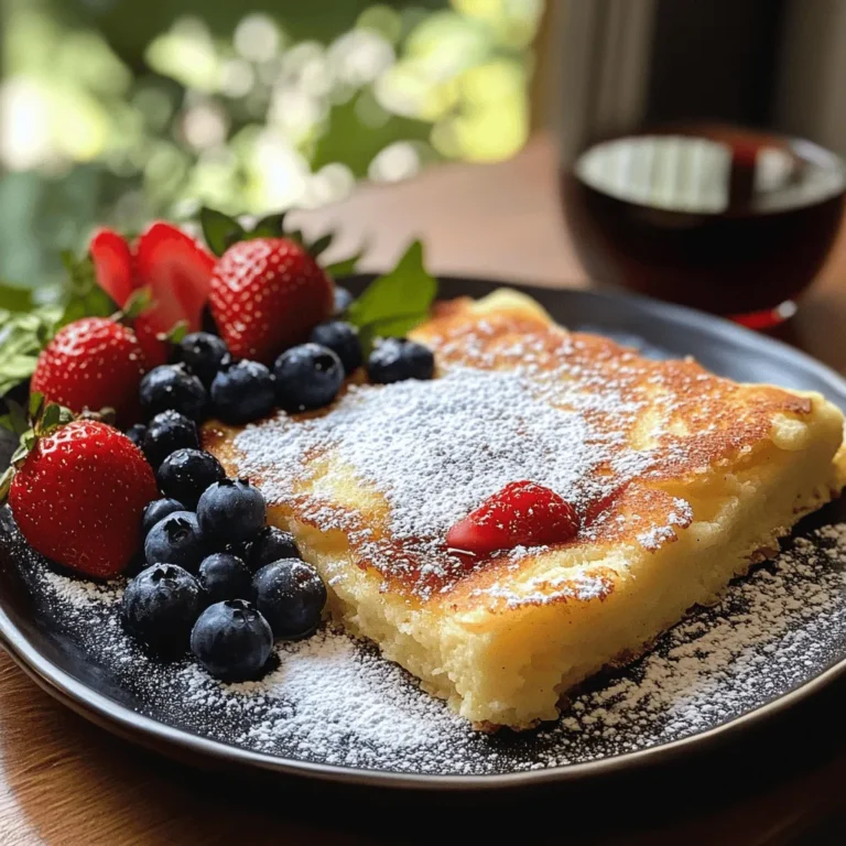 Are you ready to indulge in a breakfast dish that’s as delightful to the eyes as it is to the palate? The Fluffy German Pancake, also known as a Dutch Baby, is a culinary creation that has captured hearts globally with its airy texture and impressive presentation. Originating from Germany, this pancake is not your run-of-the-mill breakfast fare; it’s a unique treat that puffs up beautifully in the oven, creating a fluffy, golden-brown delight that can be topped with fruits, powdered sugar, or syrup.