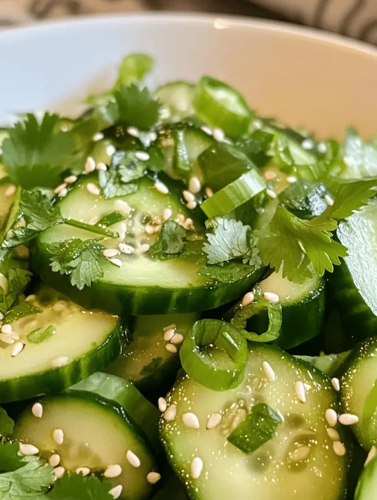 Cucumber salads hold a special place in the heart of Asian cuisine, celebrated for their refreshing taste, crisp texture, and vibrant appearance. These salads are not only a staple at many Asian dining tables but also a versatile dish that can complement a variety of meals, whether served alongside grilled meats, as a side for rice dishes, or as a light, stand-alone salad. The Crunchy Refreshing Asian Cucumber Salad stands out as a quintessential summer dish, perfect for warm days when you crave something light yet satisfying.
