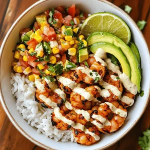 In recent years, grilled shrimp bowls have taken the culinary world by storm, captivating food lovers with their vibrant flavors and healthful ingredients. The Grilled Shrimp Bowl with Avocado, Corn Salsa, and Creamy Garlic Sauce is not just a feast for the eyes but also a delightful experience for the palate. This dish brings together perfectly grilled shrimp tossed with a refreshing corn salsa and creamy garlic sauce, all served over a bed of nutritious greens or grains. Whether you're hosting a family dinner, prepping meals for the week, or simply craving something delicious, this bowl is the perfect solution.