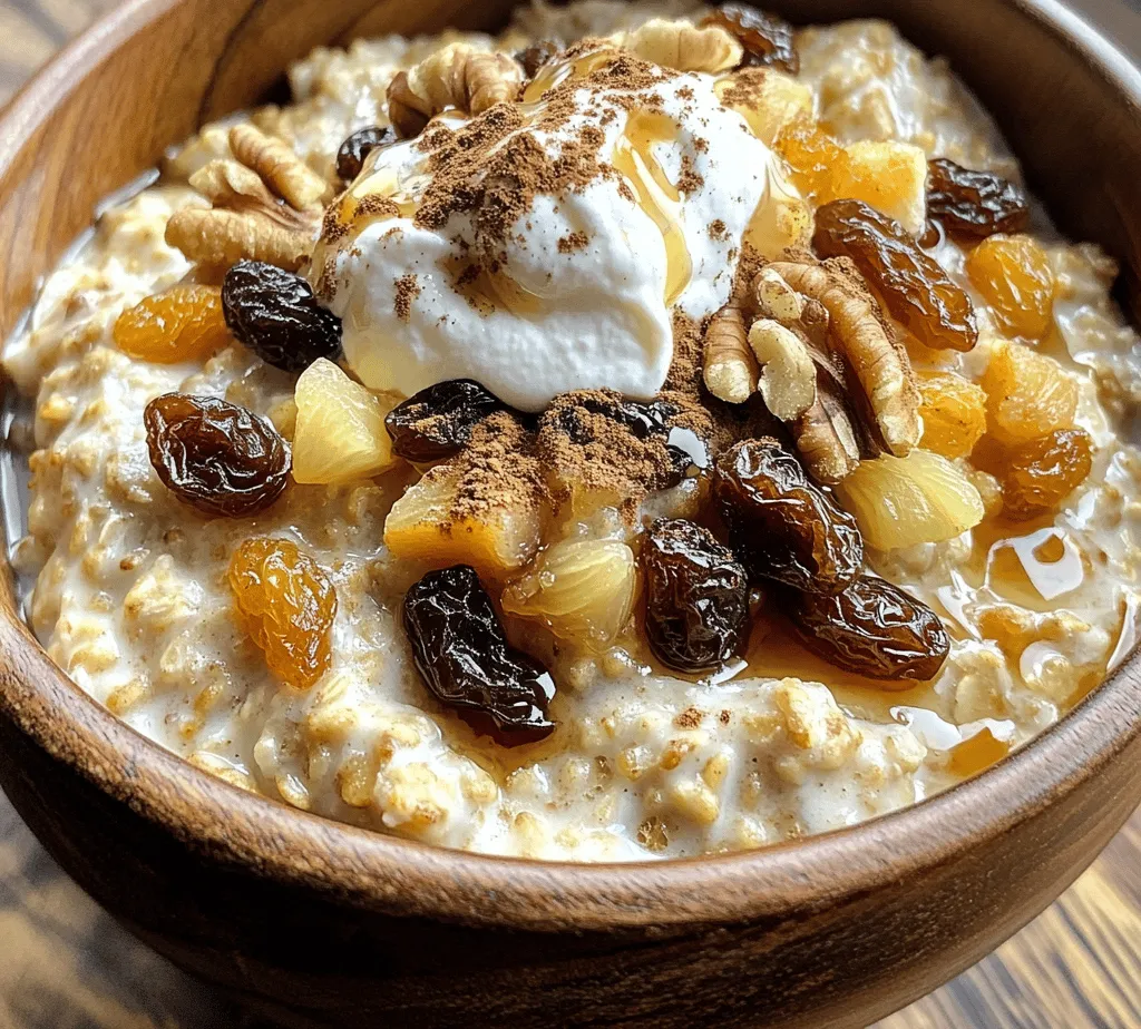 In the realm of breakfast options, oatmeal is often celebrated for its versatility and health benefits. But what if you could elevate your morning bowl to something extraordinary? Enter our Carrot Cake Oatmeal—a delightful fusion of comfort and nutrition that captures the essence of traditional carrot cake in a warm, hearty serving designed to kickstart your day.