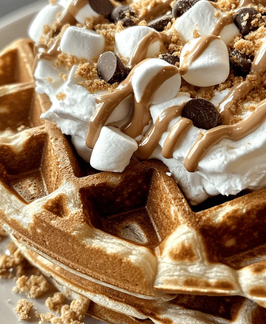 S'mores have long held a special place in our hearts as a quintessential treat, evoking memories of summer nights spent around the campfire, roasting marshmallows to golden perfection, and sandwiching them between graham crackers and chocolate. This iconic treat is not just a nostalgic staple; it embodies the comfortable and joyous feelings of childhood, outdoor adventures, and cozy gatherings with friends and family. But what if you could elevate this beloved dessert into a delightful breakfast experience? Enter the Indulgent S'mores Waffles, a creative twist that transforms the classic s'mores into a warm, fluffy, and utterly satisfying morning dish.