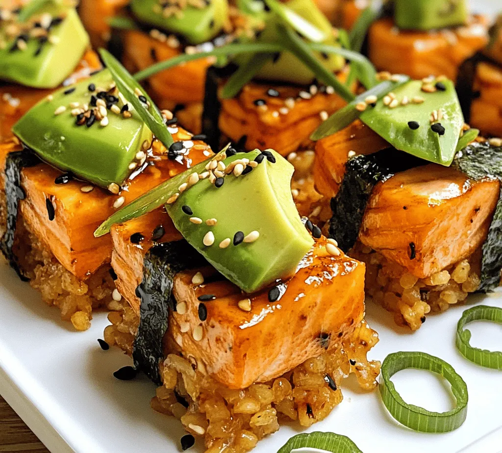 Salmon Crispy Rice Delight is a culinary gem that beautifully marries the rich, buttery flavor of fresh salmon with the delightful crunch of perfectly fried sushi rice. This innovative dish has gained popularity in recent years, particularly among food enthusiasts who appreciate the unique textures and flavors that come together in each bite. Whether you're hosting a casual get-together with friends or planning a more elegant dinner party, this dish is versatile enough to impress any crowd while offering a delightful twist on traditional sushi fare.