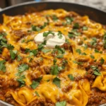Welcome to a culinary delight that beautifully merges two beloved cuisines: Italian and Mexican. The Cheesy Beef Enchilada Tortellini is an innovative dish that offers the comforting warmth of traditional enchiladas combined with the rich, cheesy goodness of tortellini. This fusion creates a delightful meal that not only satisfies hunger but also excites the palate, making it a perfect addition to your family's dinner rotation.