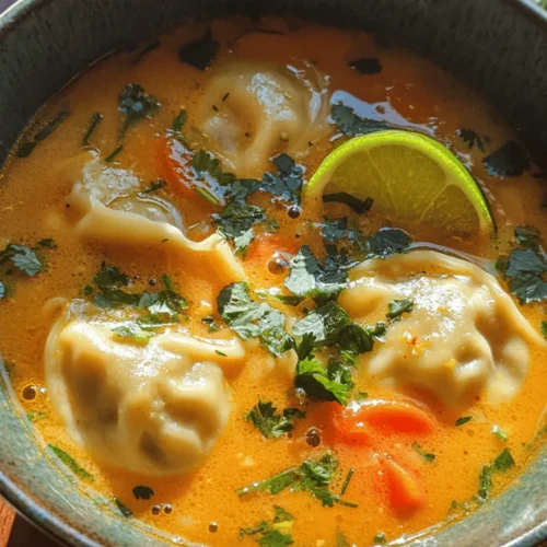 Curry and dumplings have long been celebrated in culinary traditions around the world, captivating taste buds and hearts alike. The allure of curry lies in its vibrant flavors and aromatic spices, while dumplings offer a delightful texture that complements a wide range of dishes. When combined in a comforting soup, these elements create a culinary masterpiece that warms both the body and soul. This Best Curry Dumpling Soup recipe brings together the rich, complex notes of curry with the soft chewiness of homemade dumplings, making it a perfect dish for any occasion—be it a cozy family dinner or a festive gathering.