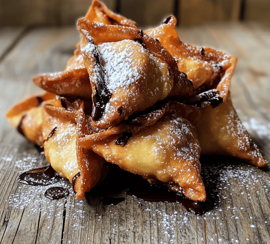Delve into the world of decadent desserts with our Creamy Sweet Bliss Wontons. These delightful treats combine the lusciousness of cream cheese with the crispiness of wonton wrappers, creating a unique fusion that is sure to impress at any gathering. Perfect for parties, family dinners, or a cozy night in, this recipe is not only easy to make but also delivers a mouthwatering flavor that will leave your guests asking for more.