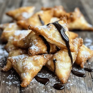 Delve into the world of decadent desserts with our Creamy Sweet Bliss Wontons. These delightful treats combine the lusciousness of cream cheese with the crispiness of wonton wrappers, creating a unique fusion that is sure to impress at any gathering. Perfect for parties, family dinners, or a cozy night in, this recipe is not only easy to make but also delivers a mouthwatering flavor that will leave your guests asking for more.