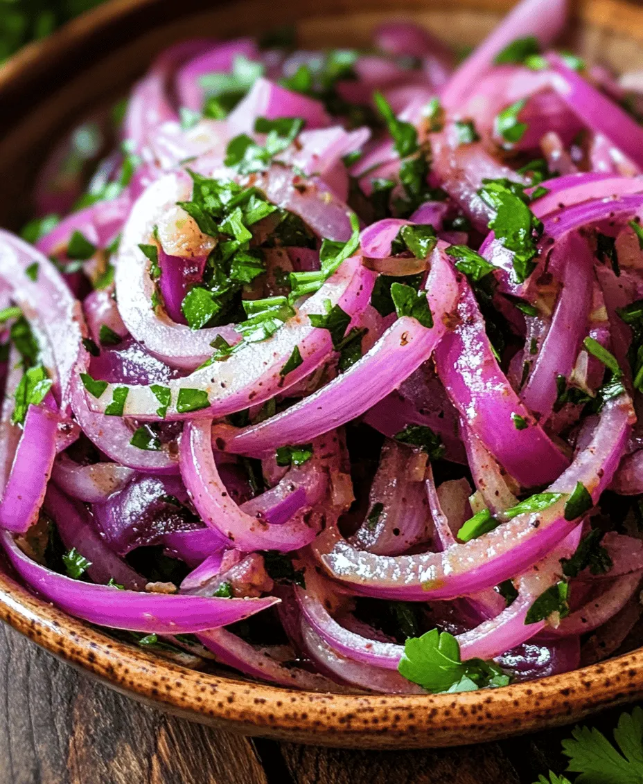 Zesty Sumac Onions are a vibrant and flavorful dish that perfectly embodies the essence of Middle Eastern cuisine. This recipe utilizes the tart and lemony flavor of sumac, a spice that has gained considerable popularity in recent years, thanks to the rising interest in diverse culinary traditions. As more people explore the rich flavors of Middle Eastern dishes, Zesty Sumac Onions have emerged as a standout option, providing a delightful taste experience that is both simple and refreshing.