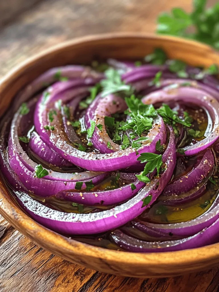 Zesty Sumac Onions are a vibrant and flavorful dish that perfectly embodies the essence of Middle Eastern cuisine. This recipe utilizes the tart and lemony flavor of sumac, a spice that has gained considerable popularity in recent years, thanks to the rising interest in diverse culinary traditions. As more people explore the rich flavors of Middle Eastern dishes, Zesty Sumac Onions have emerged as a standout option, providing a delightful taste experience that is both simple and refreshing.