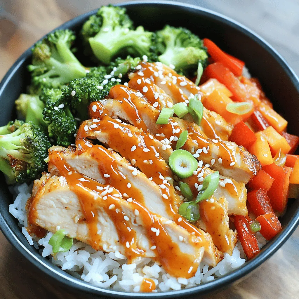 If you're looking for a dish that’s as vibrant in flavor as it is in color, the Bang Bang Chicken Bowl is a perfect choice. This recipe combines tender, succulent chicken with a medley of fresh vegetables, all drizzled with a zesty and creamy Bang Bang sauce that takes the taste experience to another level. Not only is this dish visually appealing, but it also brings together a delightful balance of protein, vitamins, and healthy fats, making it suitable for any meal of the day—be it lunch, dinner, or even a meal prep option for the week.