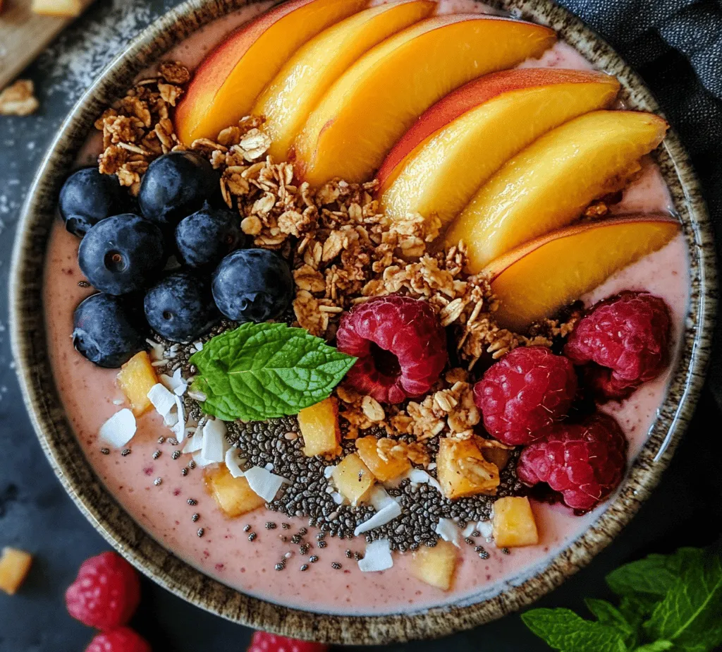 Smoothie bowls have taken the culinary world by storm, emerging as a vibrant and nutritious choice for breakfast and snacks alike. Unlike their traditional smoothie counterparts, these bowls invite a delightful array of toppings, transforming a simple drink into a multi-textured experience that is not only visually appealing but also packed with nutrients. Among the myriad of flavors and combinations, the Peach Paradise Smoothie Bowl stands out, offering a refreshing burst of flavor and a celebration of seasonal ingredients.