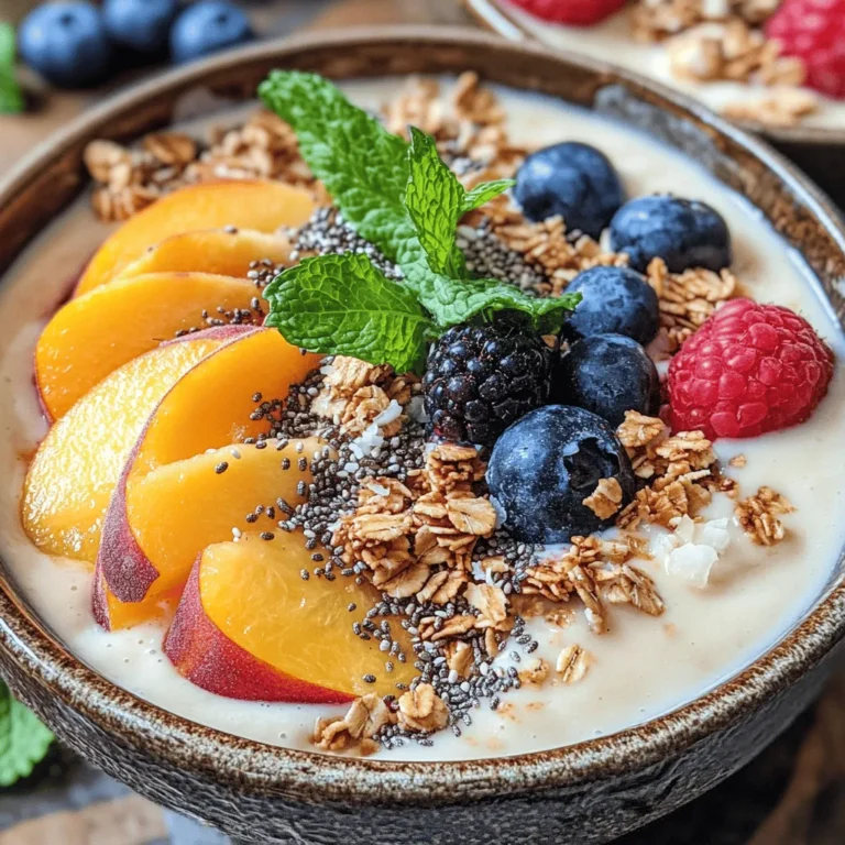 Smoothie bowls have taken the culinary world by storm, emerging as a vibrant and nutritious choice for breakfast and snacks alike. Unlike their traditional smoothie counterparts, these bowls invite a delightful array of toppings, transforming a simple drink into a multi-textured experience that is not only visually appealing but also packed with nutrients. Among the myriad of flavors and combinations, the Peach Paradise Smoothie Bowl stands out, offering a refreshing burst of flavor and a celebration of seasonal ingredients.