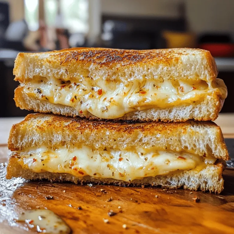 Grilled cheese sandwiches have long held a cherished spot in the hearts of many. Their irresistible combination of crispy, golden bread enveloping gooey, melted cheese makes them a go-to comfort food for all ages. But what if you could elevate this classic dish into something extraordinary? Enter the Garlic Bread Grilled Cheese—a tantalizing twist that infuses the rich, savory flavors of garlic butter into every bite. This recipe not only pays homage to the nostalgic qualities of the traditional grilled cheese but also introduces a gourmet flair that will leave your taste buds dancing.