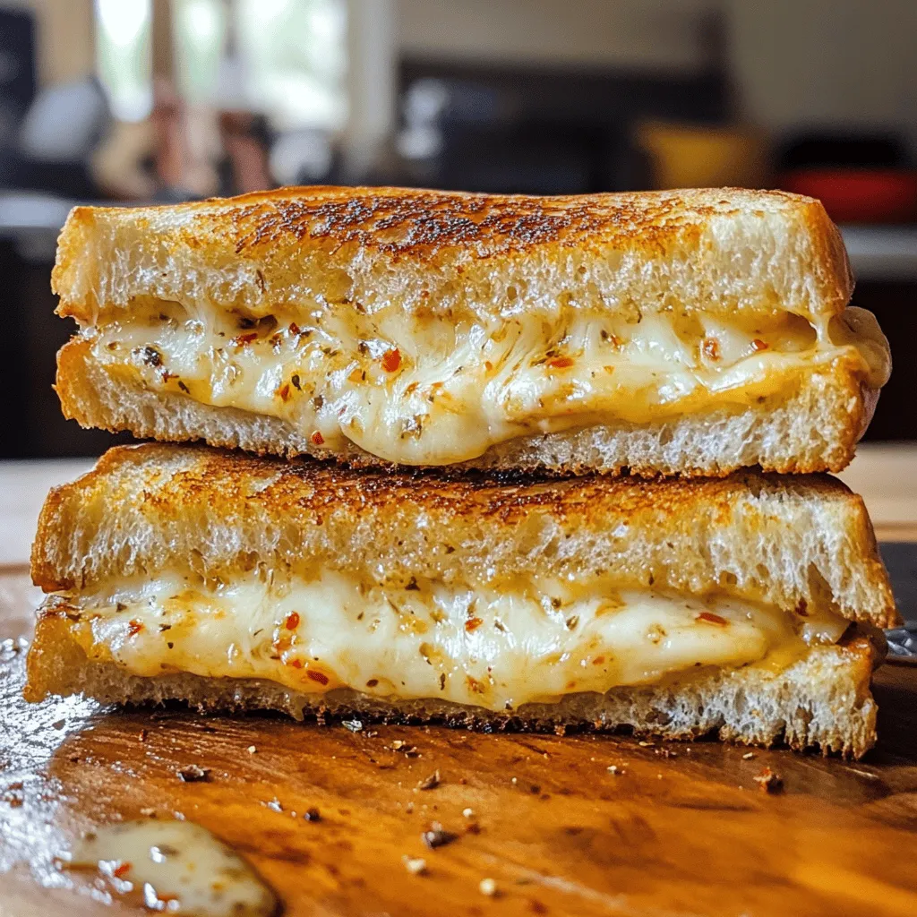 Grilled cheese sandwiches have long held a cherished spot in the hearts of many. Their irresistible combination of crispy, golden bread enveloping gooey, melted cheese makes them a go-to comfort food for all ages. But what if you could elevate this classic dish into something extraordinary? Enter the Garlic Bread Grilled Cheese—a tantalizing twist that infuses the rich, savory flavors of garlic butter into every bite. This recipe not only pays homage to the nostalgic qualities of the traditional grilled cheese but also introduces a gourmet flair that will leave your taste buds dancing.